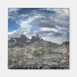 Minarets Panorama above Nydiver Lakes - Sierra Magnet