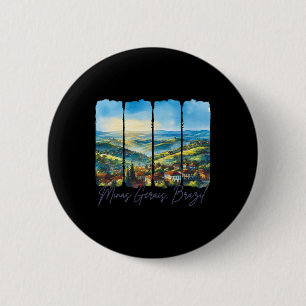Minas Gerais Brazil Traveling Trip Minas Gerais Va 6 Cm Round Badge