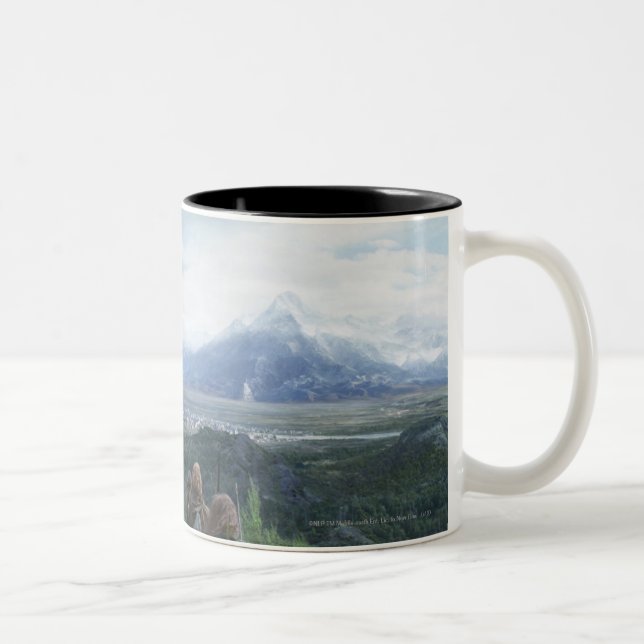 Minas Tirith in View Two-Tone Coffee Mug (Right)