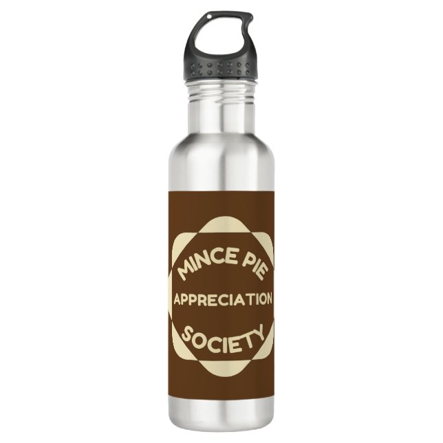 Mince Pie Appreciation Society 710 Ml Water Bottle (Front)