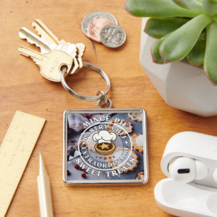 Mince Pie Pastry Chef Extraordinaire Sweet Treats Key Ring