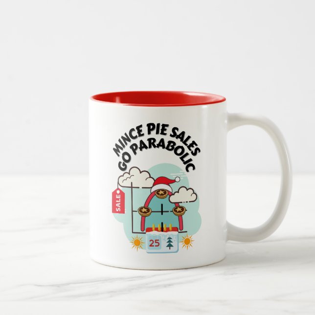 Mince Pie Sales Go Parabolic Two-Tone Coffee Mug (Right)