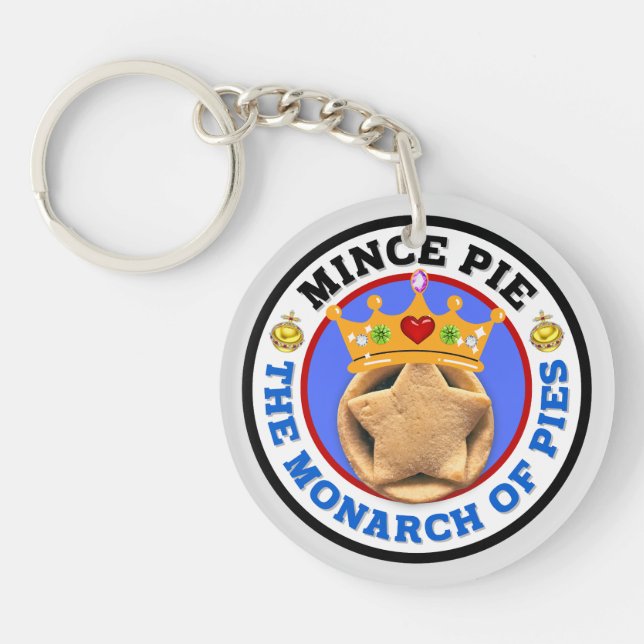 Mince Pie - The Monarch of Pies Key Ring (Front)