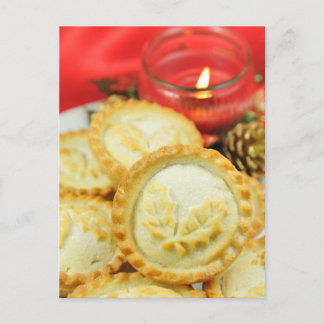 Mince pies for Christmas Holiday Postcard