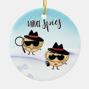 mince spies joke mince pies funny joke christmas ceramic tree decoration