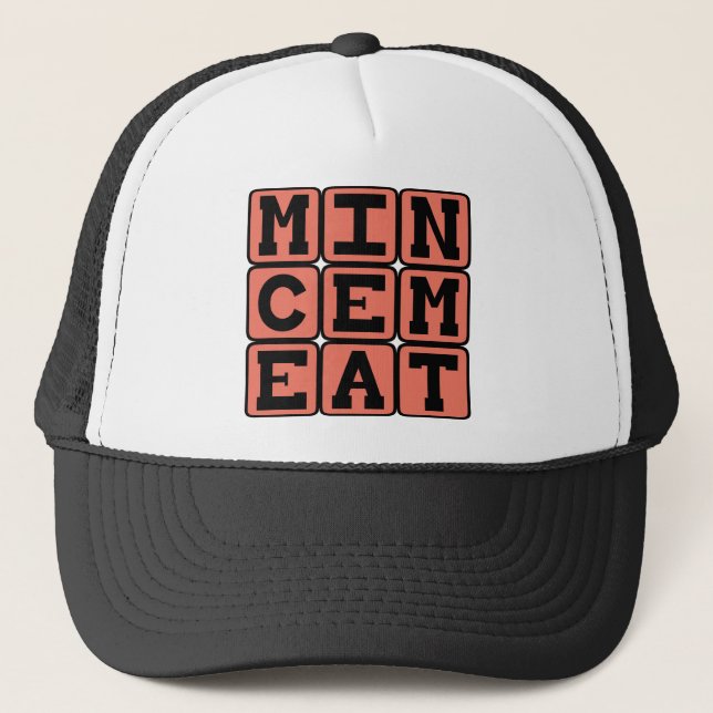 Mincemeat, Type of Pie Trucker Hat (Front)