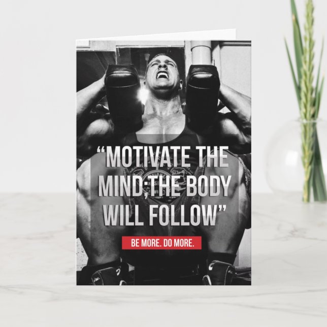 Mind and Body - Workout Motivational Card (Front)