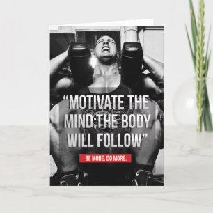 Mind and Body - Workout Motivational Card