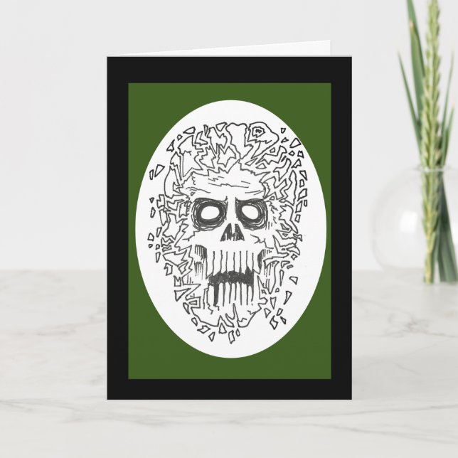 Mind-blowing Birthday Exploding Skull Card (Front)