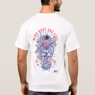 Mind Body and Soul Dragon-Infused White T-Shirt