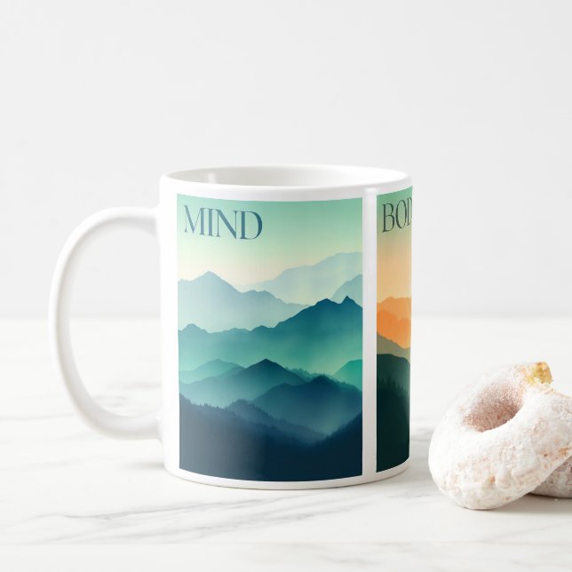 Mind, Body, and Spirit Mug (With Donut)