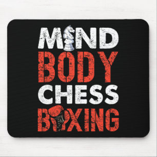 Mind Body Chess Boxing Pionate Spirit Mouse Mat