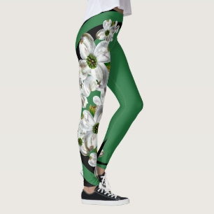 Mind. Body. Spirit. Dogwood Leggings (Green/Black)