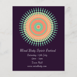 Mind Body Spirit New age mandala festival Flyer