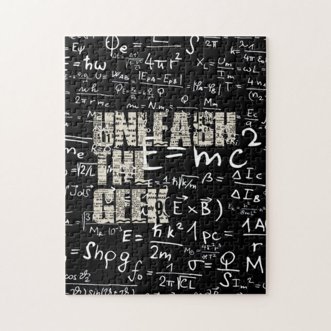 Mind-boggling Unleash the Geek Puzzle (Vertical)