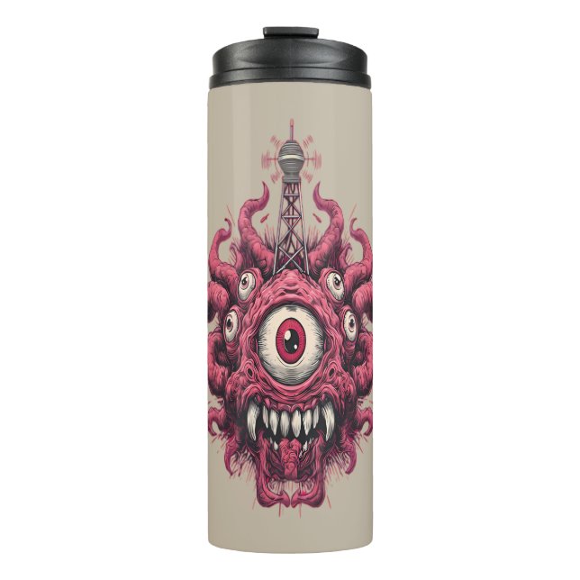 Mind Control Eyeball Mutant Thermal Tumbler (Front)