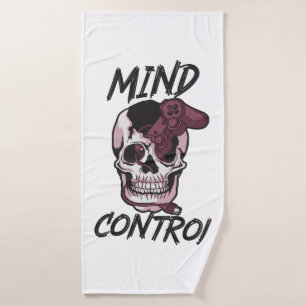Mind control gaming design bath towel
