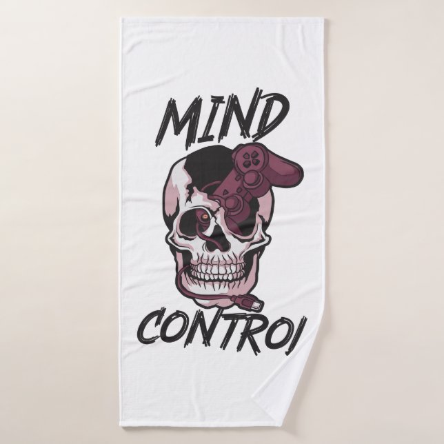 Mind control gaming design bath towel (Bath Towel)
