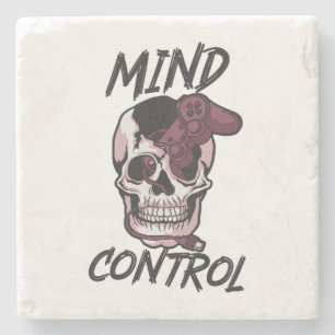 Mind control gaming design stone coaster