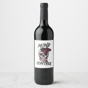 Mind control gaming design wine label