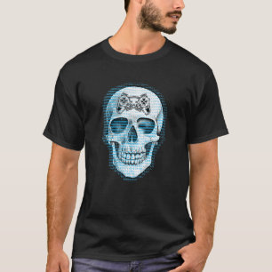 Mind Controlling Controller Skull Gaming Gamer Ske T-Shirt