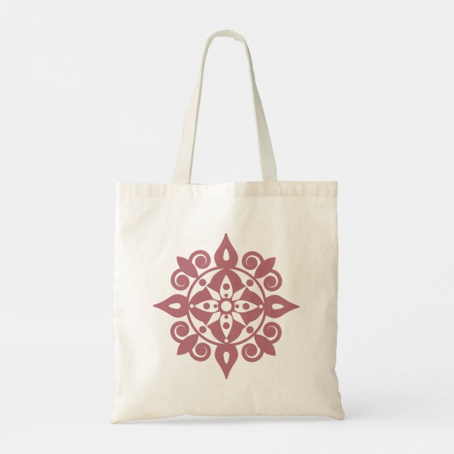 Mind fresh Mandala Design Tote Bag (Back)