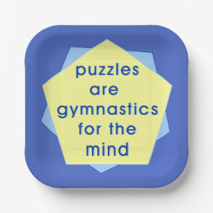 Mind Gymnastics Paper Plate