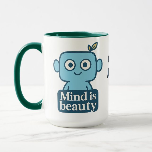 Mind is Beauty Motivational cup (Left)