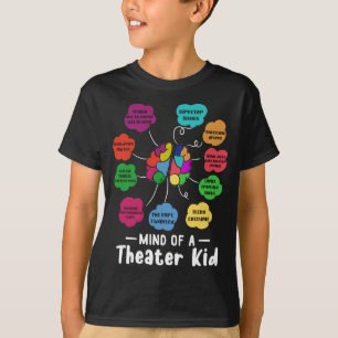 Mind of A Theater Kid Funny Musical Theater Actor T-Shirt