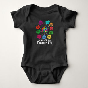 Mind of A Theatre Kid Funny Musical Theatre Actor Baby Bodysuit
