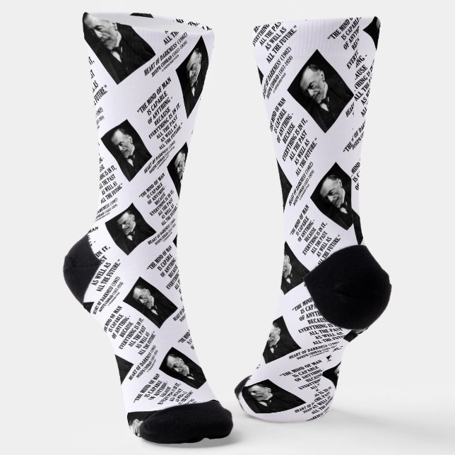 Mind Of Man Capable Of Anything Everything In It Socks (Angled)
