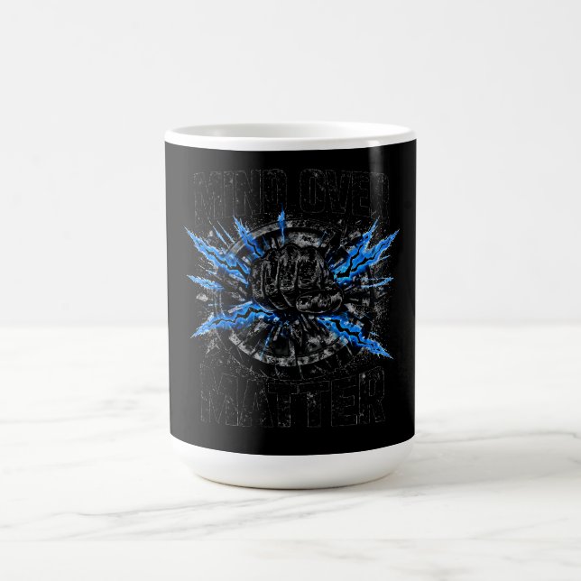 Mind Over Matter – Mental Toughness Gym Coffee Mug (Center)