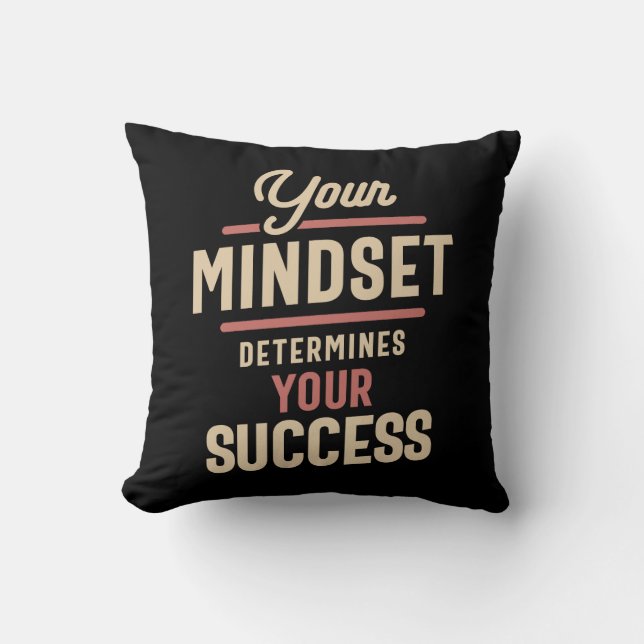 Mind Over Matter - Motivational Quote Design Cushion (Front)