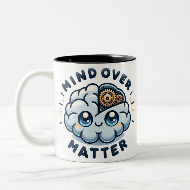 MInd Over Matter Two-Tone Coffee Mug (Left)