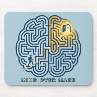 Mind Over Maze – Inspirational Brain Maze Mouse Mat