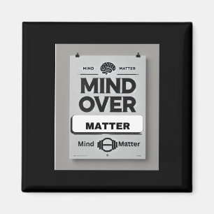 Mind Over Motivational Mantras Sticker Magnet