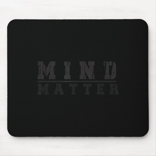 Mind Over Motivational Stoic Philosophy Insrationa Mouse Mat (Front)