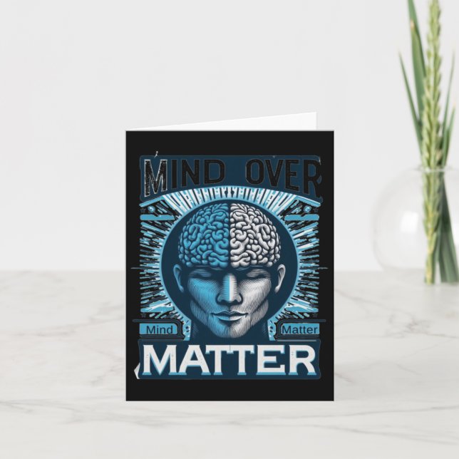 Mind Over Sticker19  Card (Front)