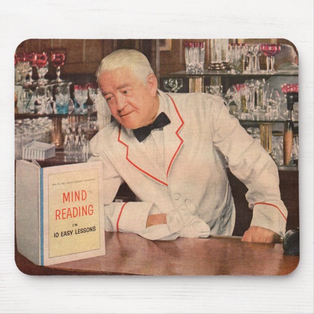 mind-reading at the bar mouse mat (Front)