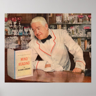 mind-reading at the bar poster