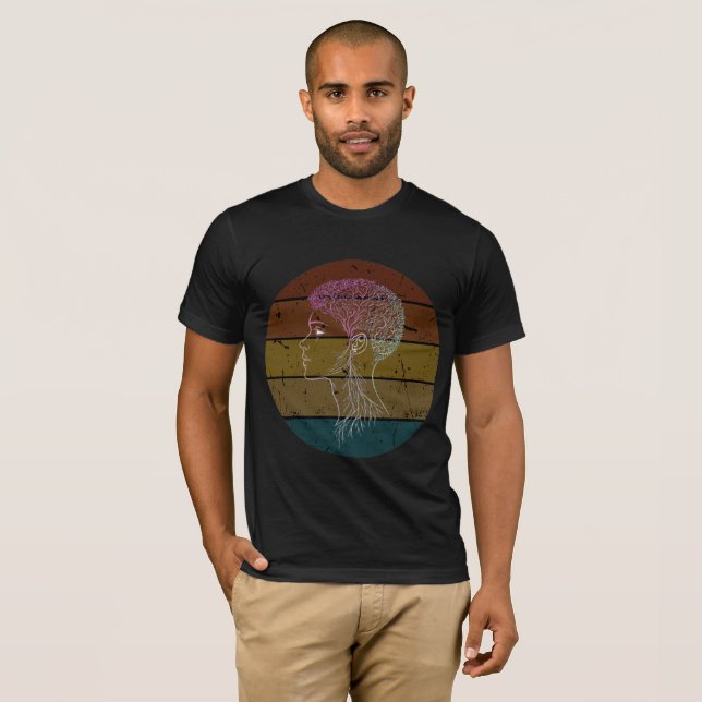 Mind Roots – Abstract Human Nature Graphic T-Shirt (Front Full)
