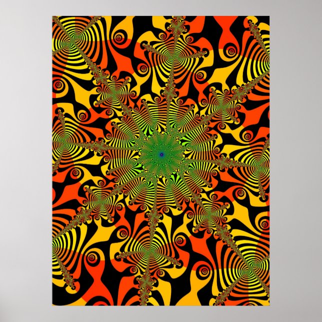 Mind Spinner in Red and Yellow Poster (Front)