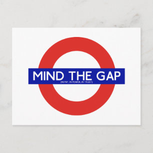 Mind The Gap (In Pay, In Power, In Trust) Postcard