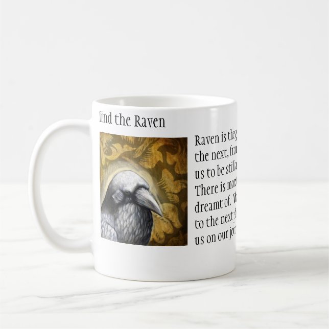 Mind the Raven Coffee Mug (Left)