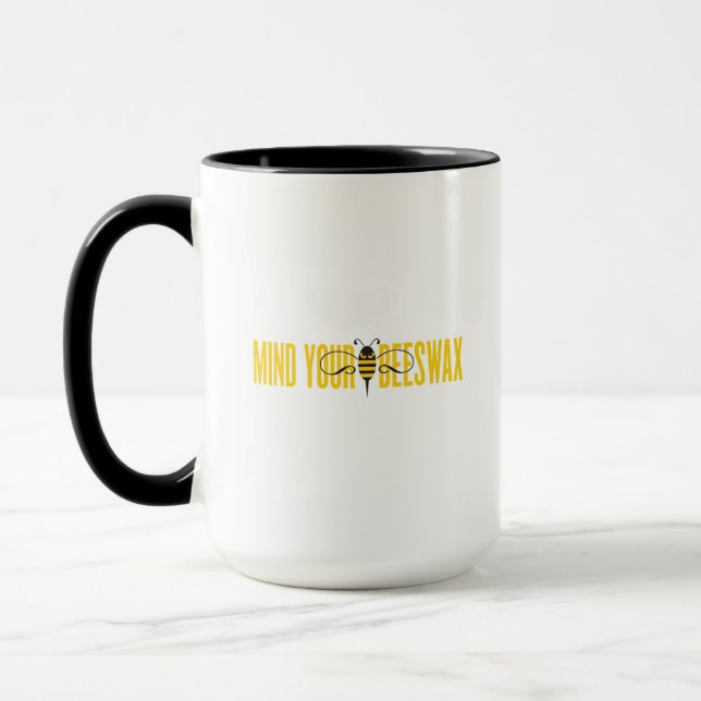 Mind Your Beeswax Mug (Left)