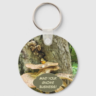 Mind Your Gnome Business Key Ring