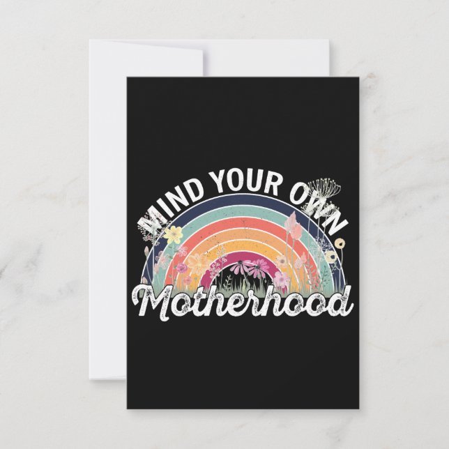 Mind Your Own Motherhood, Mother's Day Gifts, 2/2 Thank You Card (Front)
