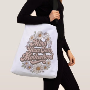 Mind Your Own Motherhood Retro Daisy Floral Crossbody Bag