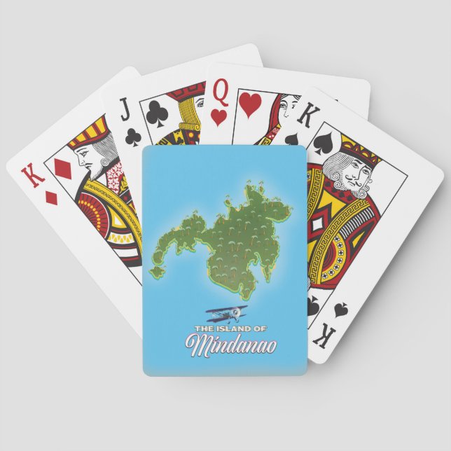 Mindanao Map Playing Cards (Back)
