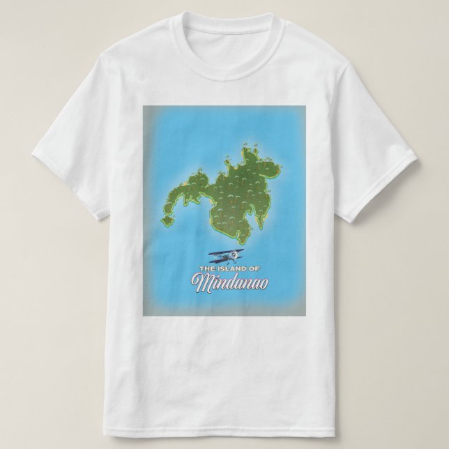 Mindanao Map T-Shirt (Design Front)
